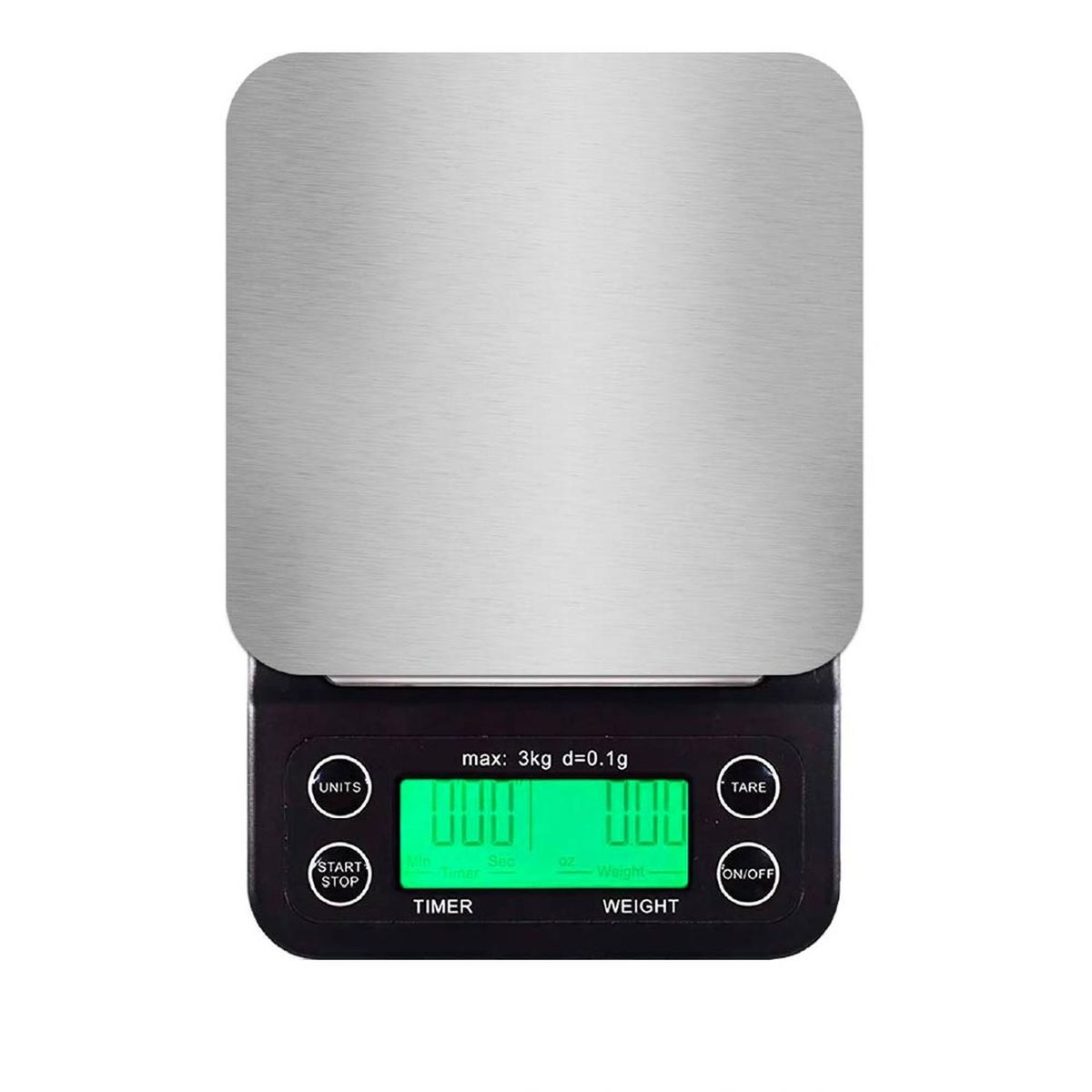 CASATUA - Balanza Bascula Digital Gramera Cocina Precision 0,1g A 3kg-