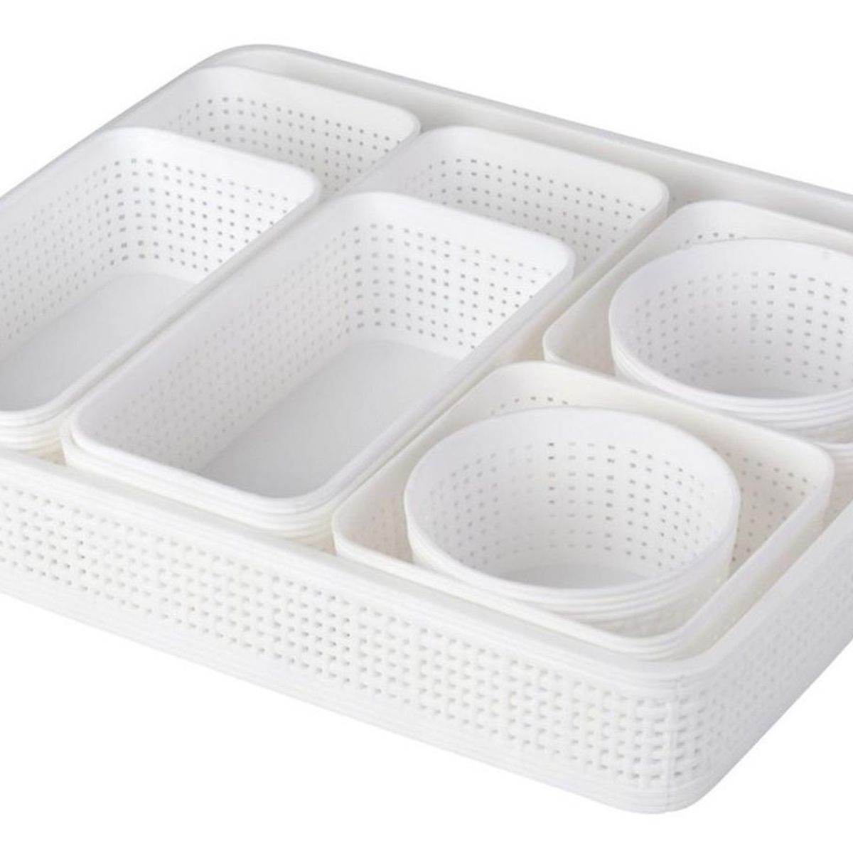 CASATUA - Canastas Cestas Organizadoras Set 9 Cocina Baño Multiuso-