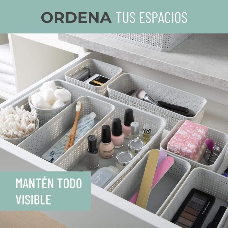 Canastas Cestas Organizadoras Set Cocina Baño Multiuso- CASATUA