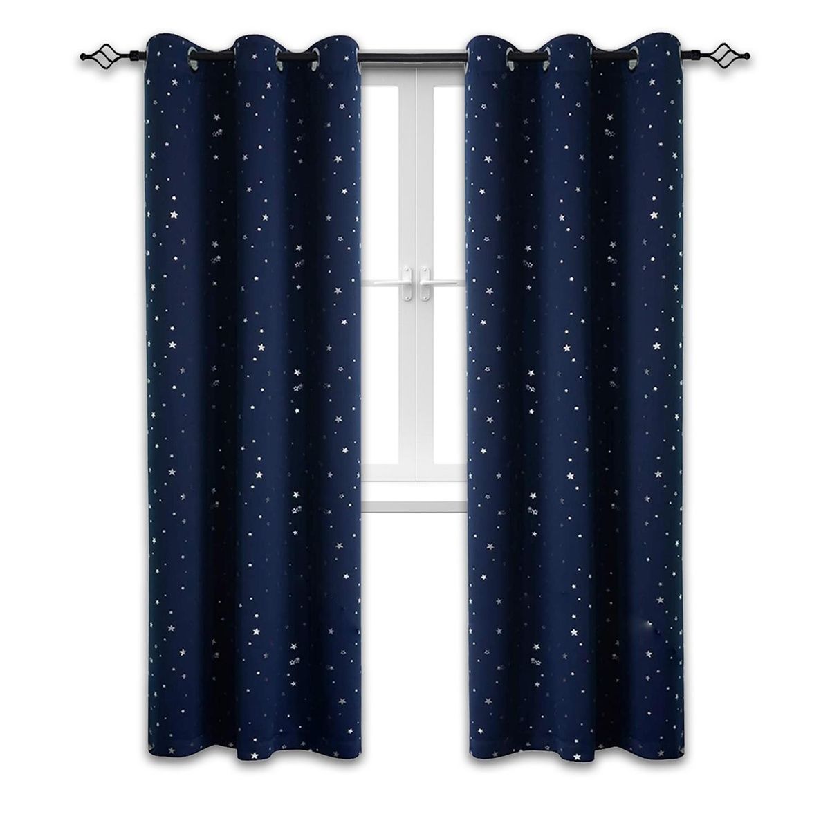 CASATUA - Cortina Niños Niña Semi Blackout Casatua Un Paño 140x220cm - Azul