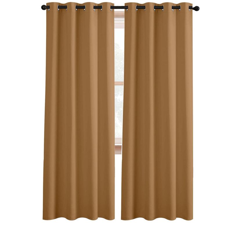CASATUA - Cortina Semi Blackout Casatua Un Paño 140x220cm Aislante - Caqui-