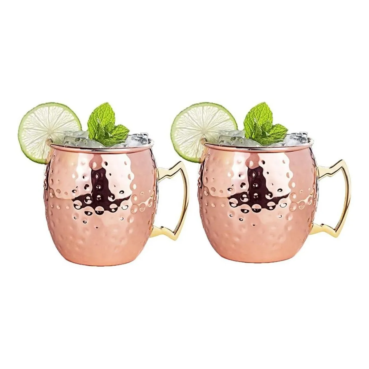 CASATUA - Mug Vasos Cobre Set De 2 Tazas Casatua Moscow Mule Coctel