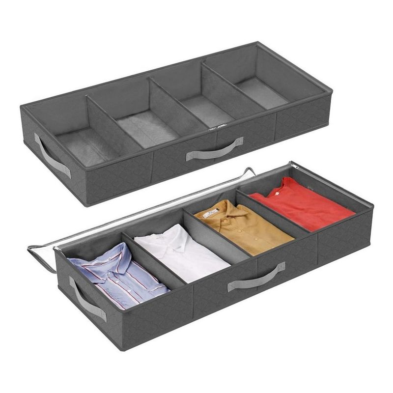 CASATUA - Organizador Almacenamiento De Ropa Casatua Bajo Cama Set 2-