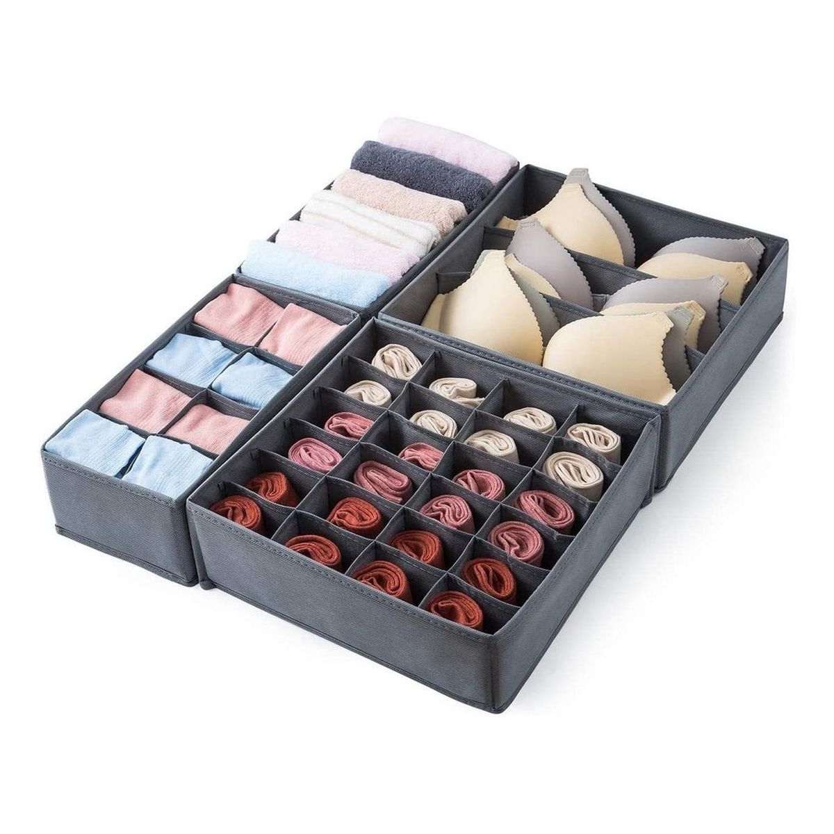 CASATUA - Organizador Ropa Interior Casatua Divisor Cajones Set De 4-