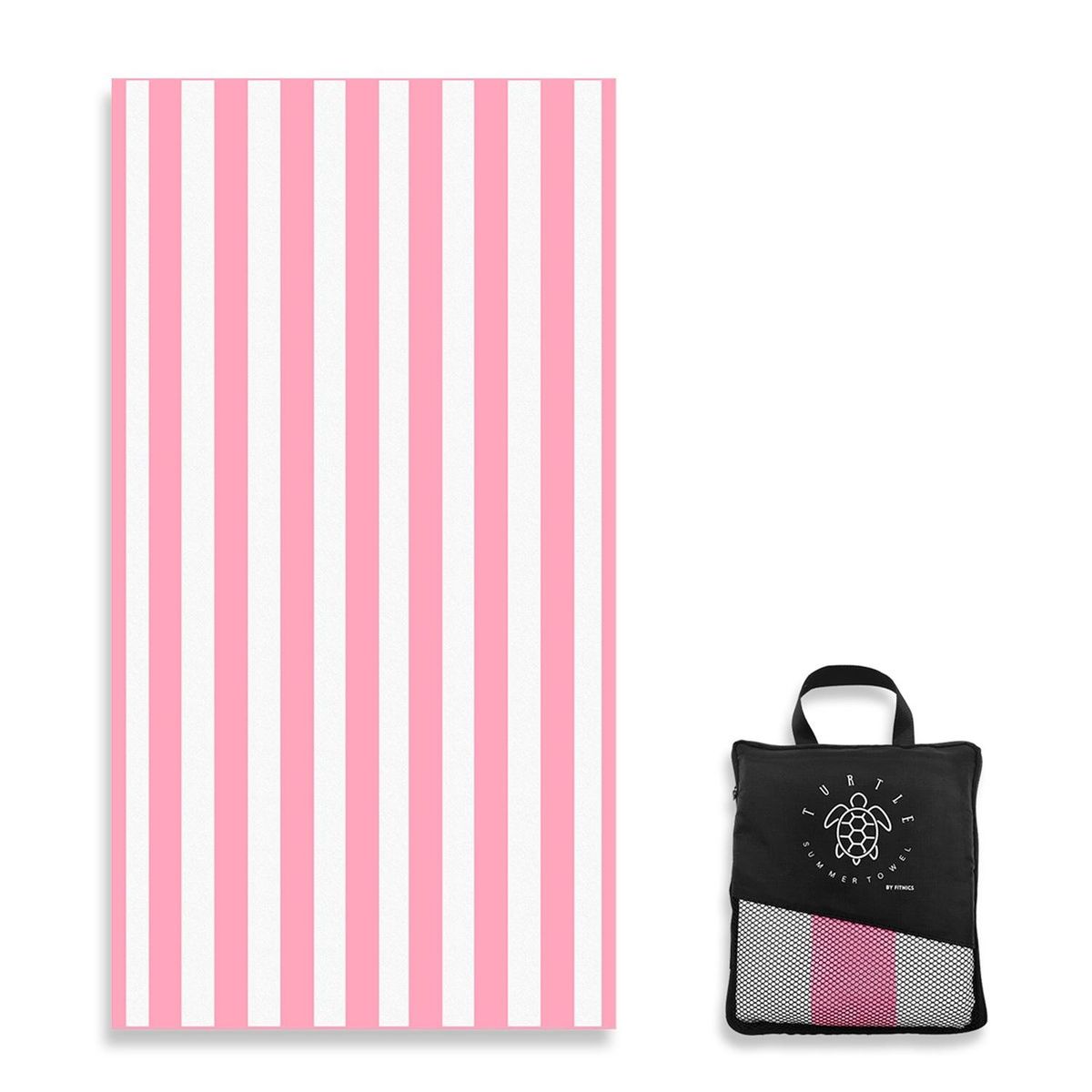 FITNICS - Toalla Microfibra Playa Secado Rapido Viaje + Estuche 160x90cm - Rosa