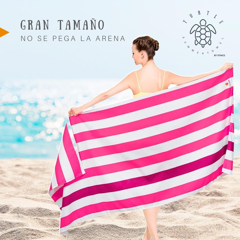 Paquete De 6 Toallas De Playa De Microfibra Fina Y Ligera De Gran Tamaño, 71 X