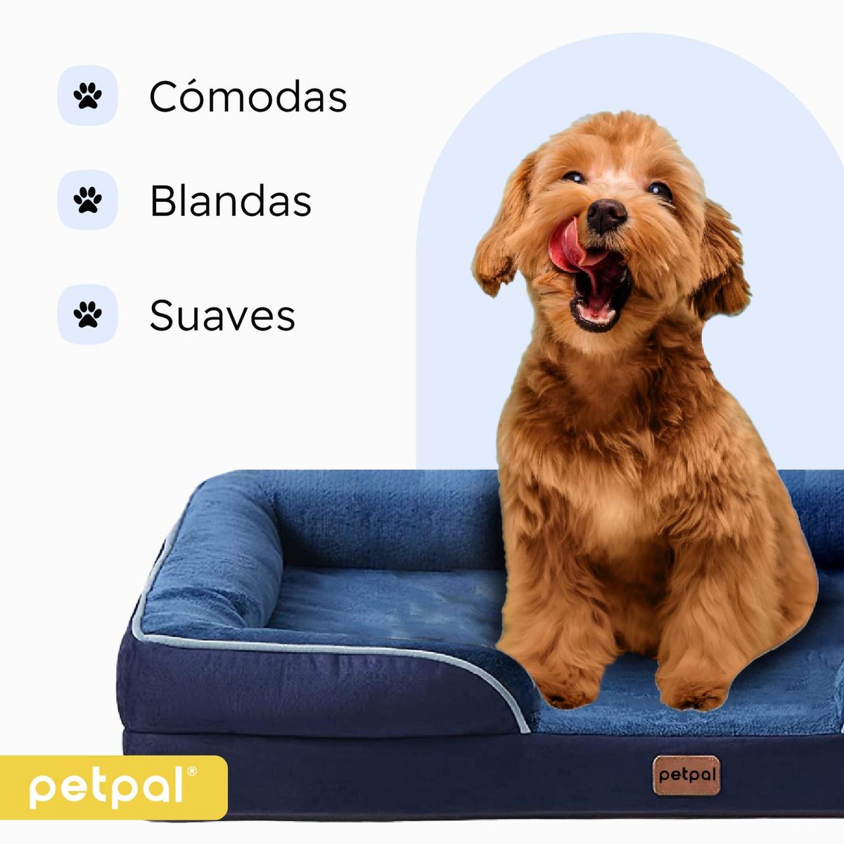 PETPAL - Cama Para Perro Mascota Petpal Impermeable Lavable Grande-