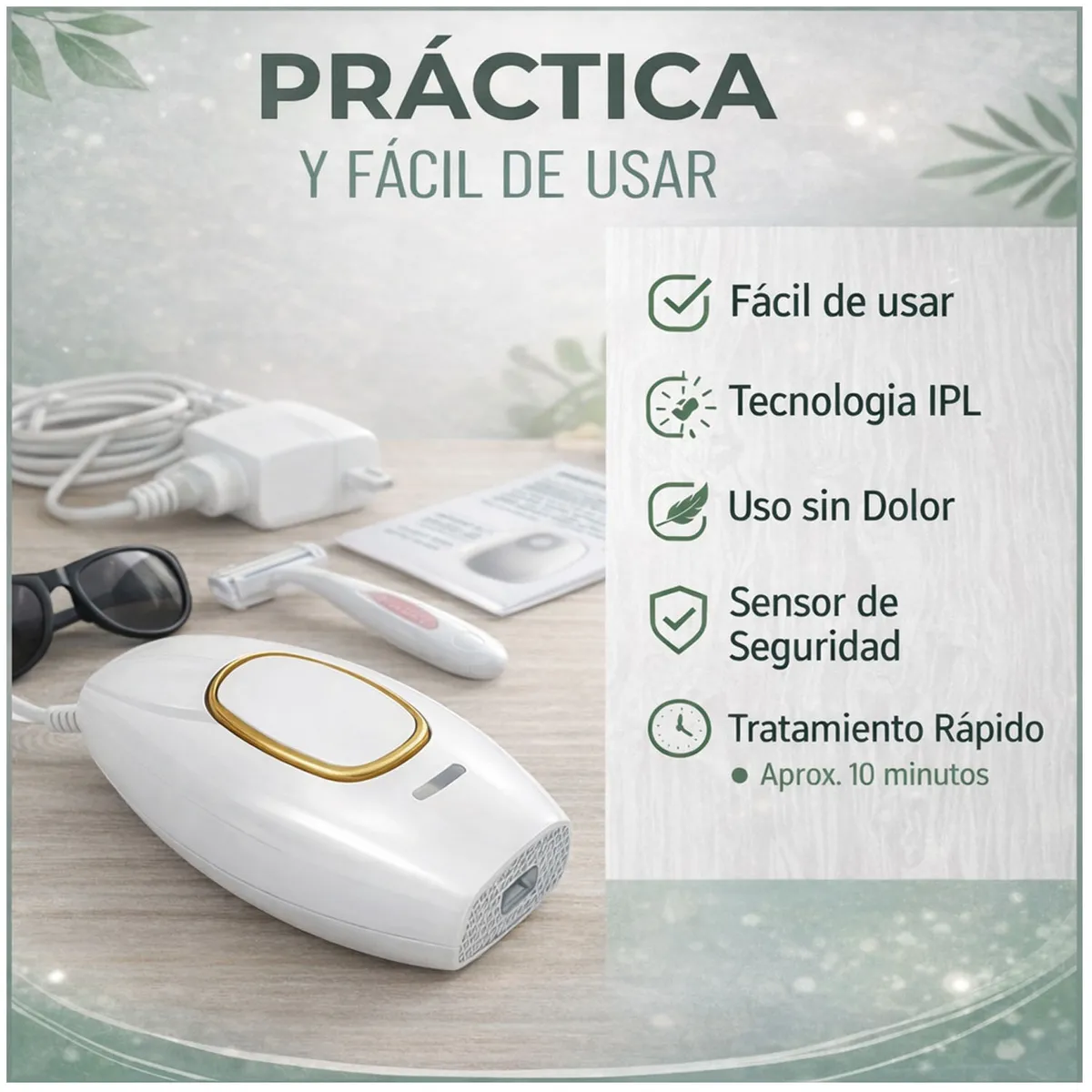 ONE PIXEL - Depiladora Laser Profesional Ipl Blanco ONE PIXEL