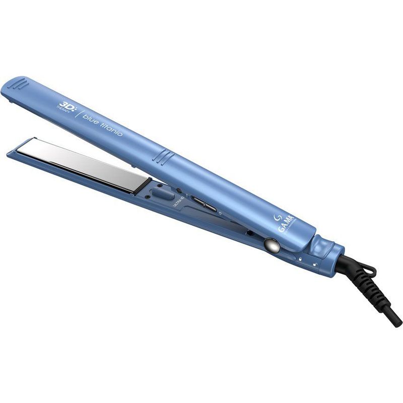 GAMA - Plancha de cabello gama elegance 3d blue titanio - azul