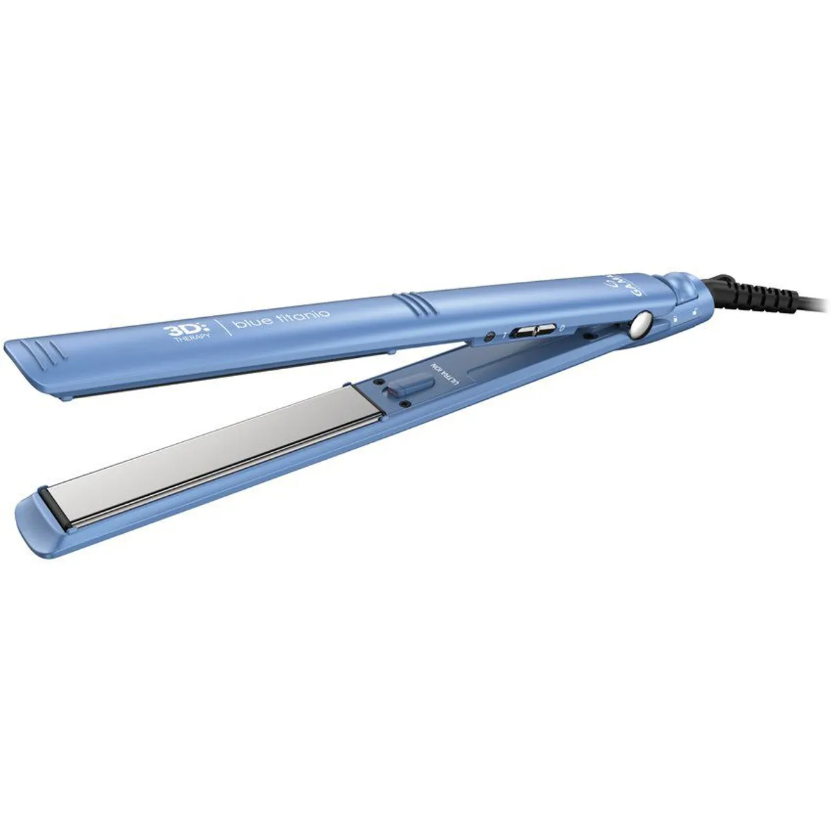 GAMA - Plancha de cabello gama elegance 3d blue titanio - azul