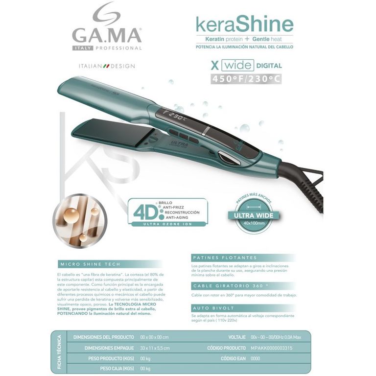 Pla ga.ma xwide dig 4d kera-shine 110v GAMA | falabella.com