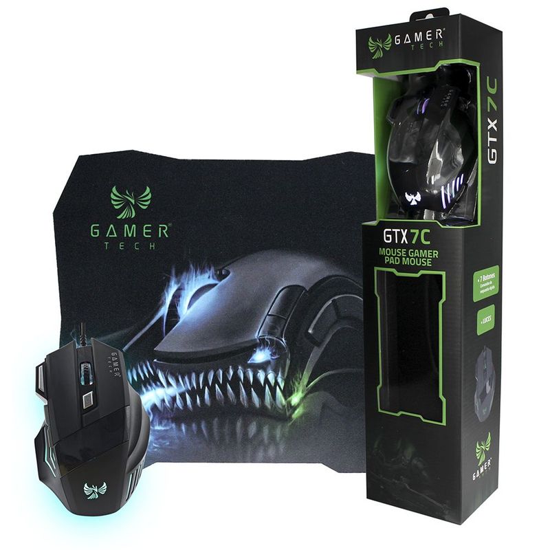 GAMER TECH - Combo Mouse Y Pad Mouse Gamer Tech Jaltech