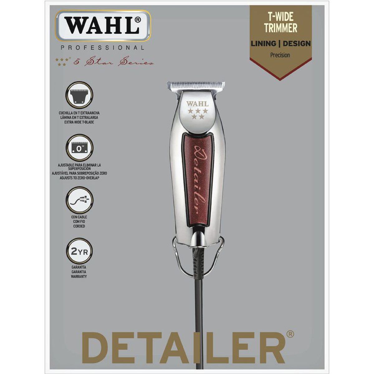 WAHL - Recortadora Patillera Wahl Professional Detailer Con Cable