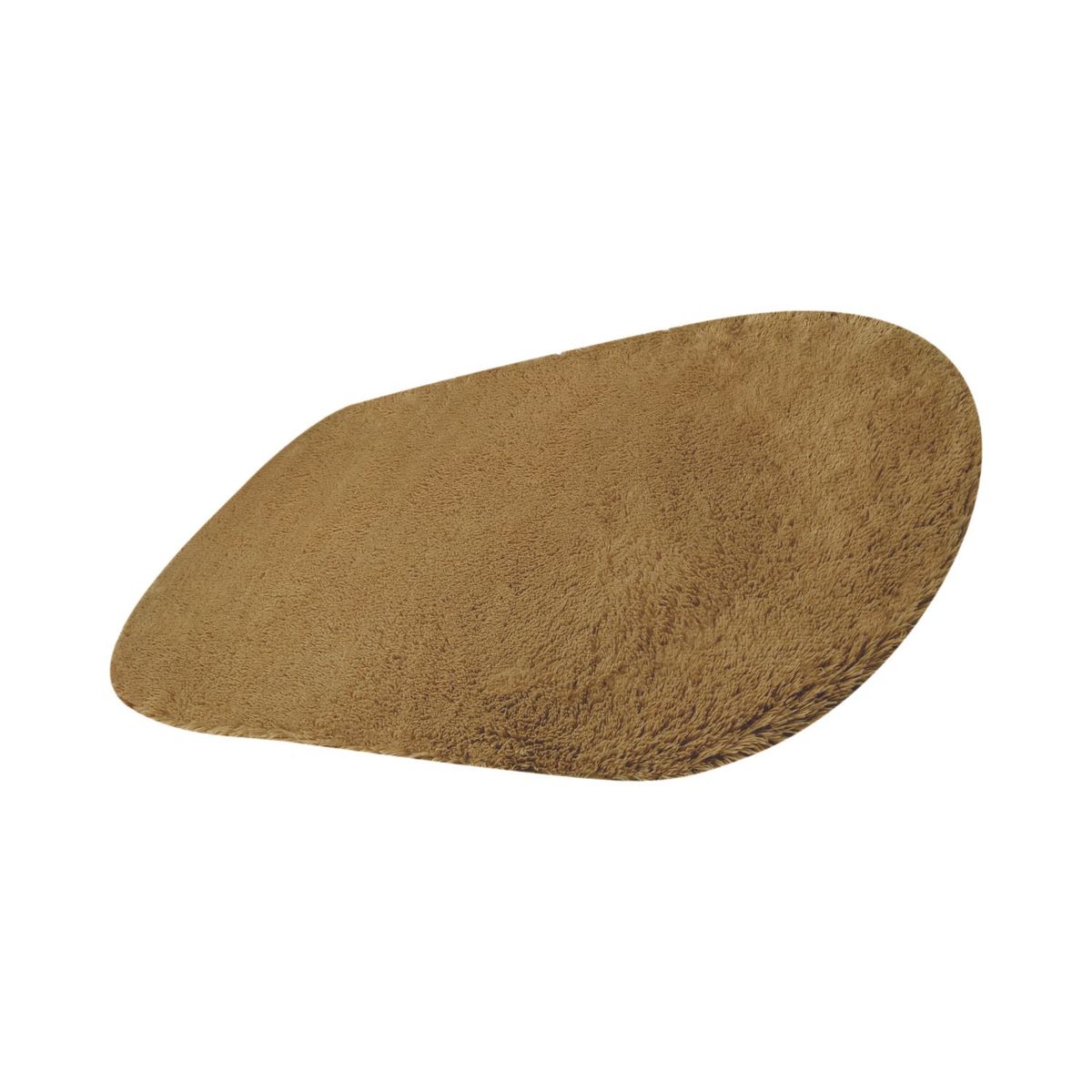 BANZAY - Tapete Pie de Cama Ovalado - Camel