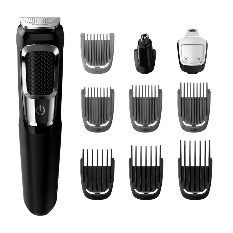 PHILIPS - Recortador Philips MG3750 multipropósito 13 piezas para cabeza