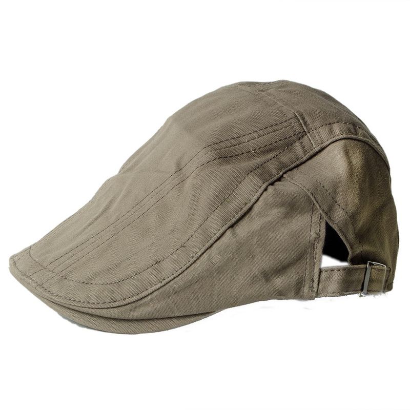 VELBROS - Boina Inglesa Correa Gorra Gorro Sol Beret Sombrero - Cafe