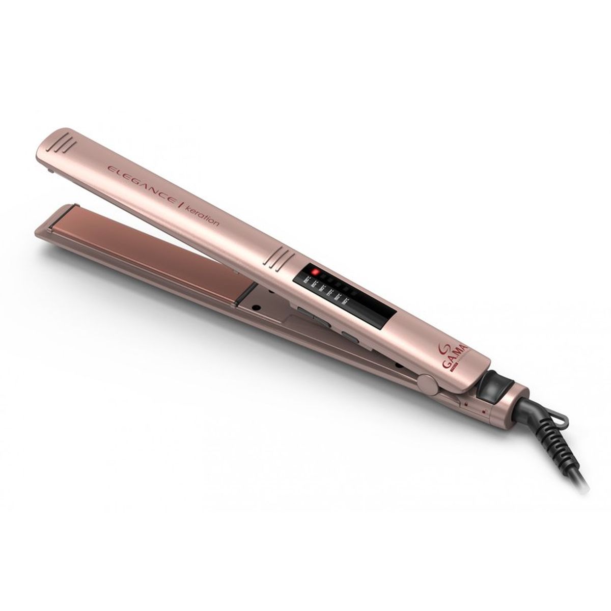 GAMA - Plancha de cabello gama led keration -rosada