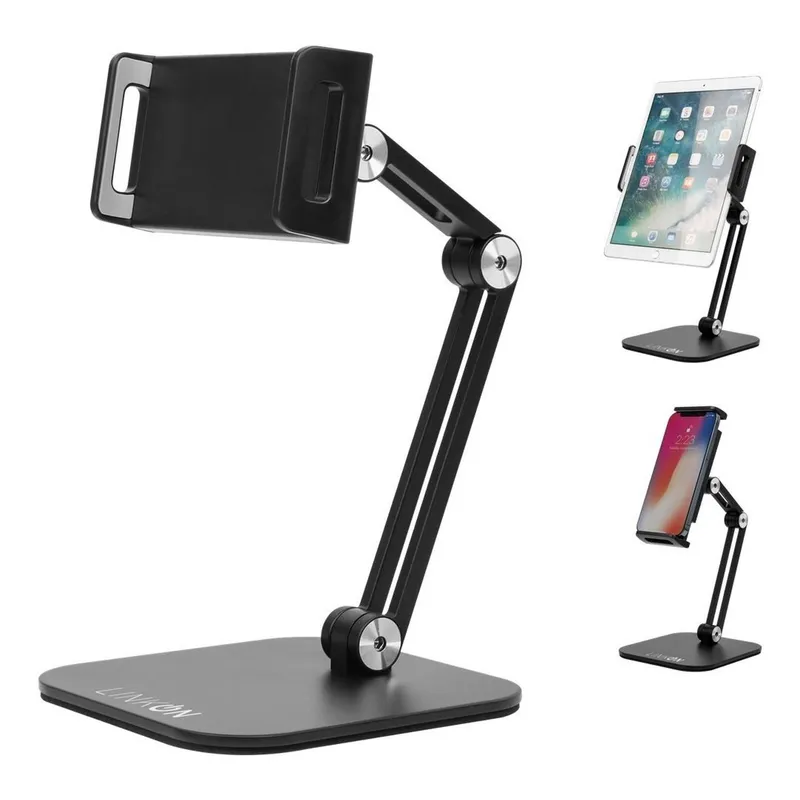 LINKON - Soporte Base Porta Celular Tablet/escritorio Mesa Ajustable