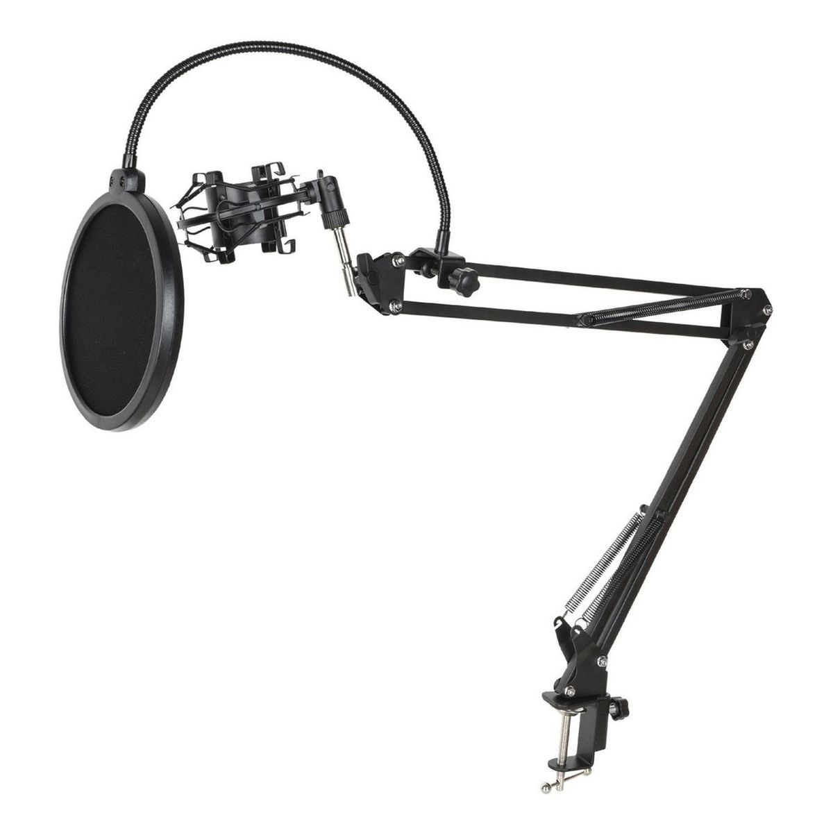 LINKON - Soporte Microfono Condensador Brazo Filtro Antipop Araña-