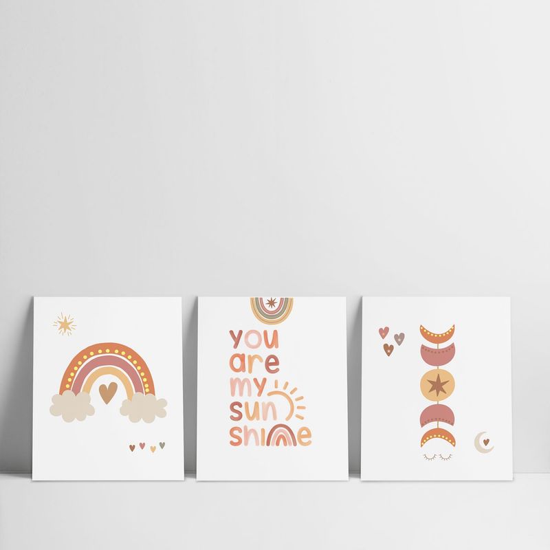 GAMA DIGITAL - Cuadros decorativos Tríptico Sunshine.