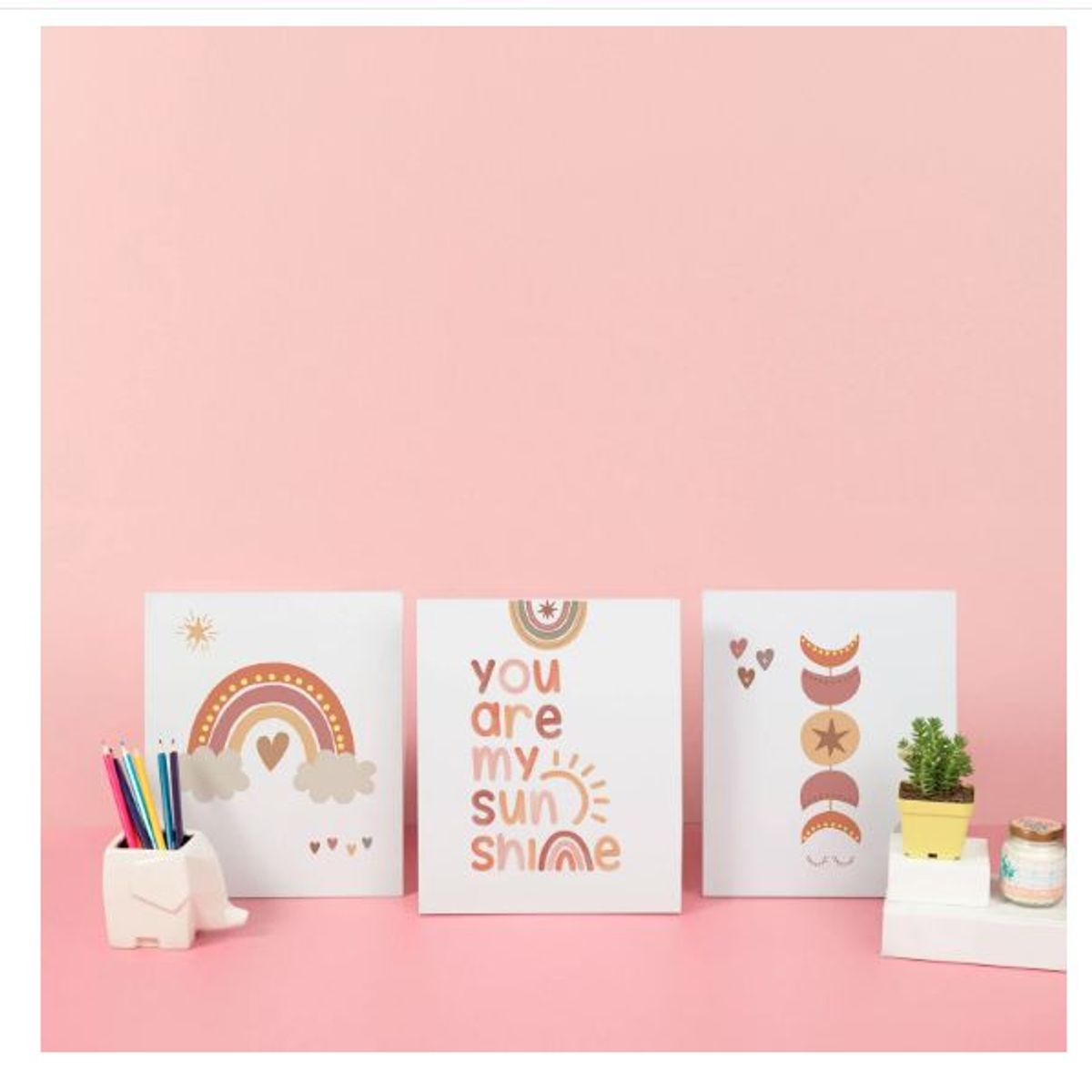 GAMA DIGITAL - Cuadros decorativos Tríptico Sunshine.