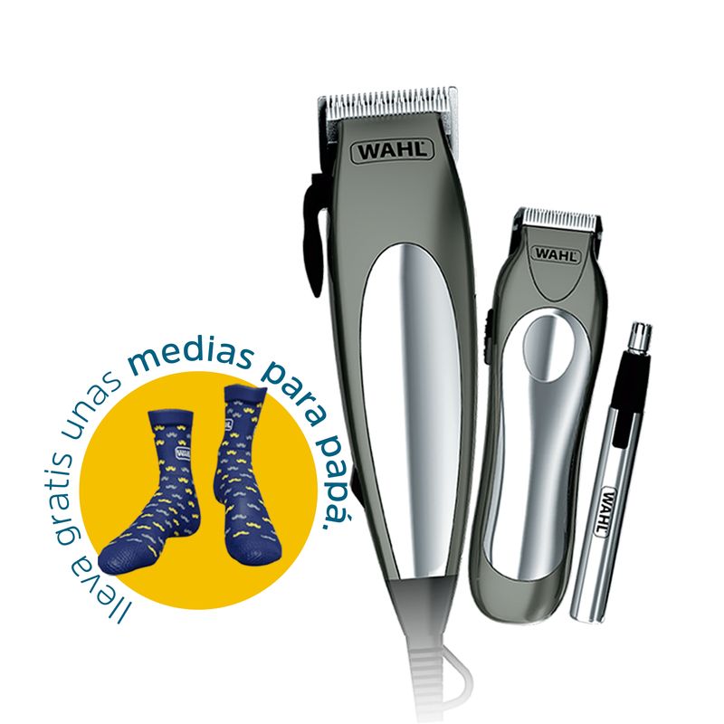 WAHL - Combo Cortadora - Patillera Y Depilador Nasal Wahl Home Deluxe Groom Pro 21 Piezas