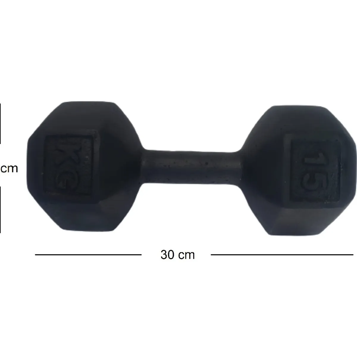 GENERICO - Mancuernas o Pesas 15 Kg Par total 30 Kilos