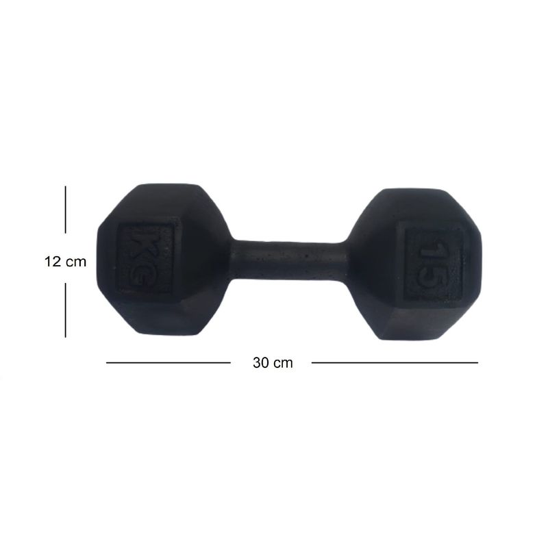 GENERICO - Mancuernas o Pesas 15 Kg Par total 30 Kilos