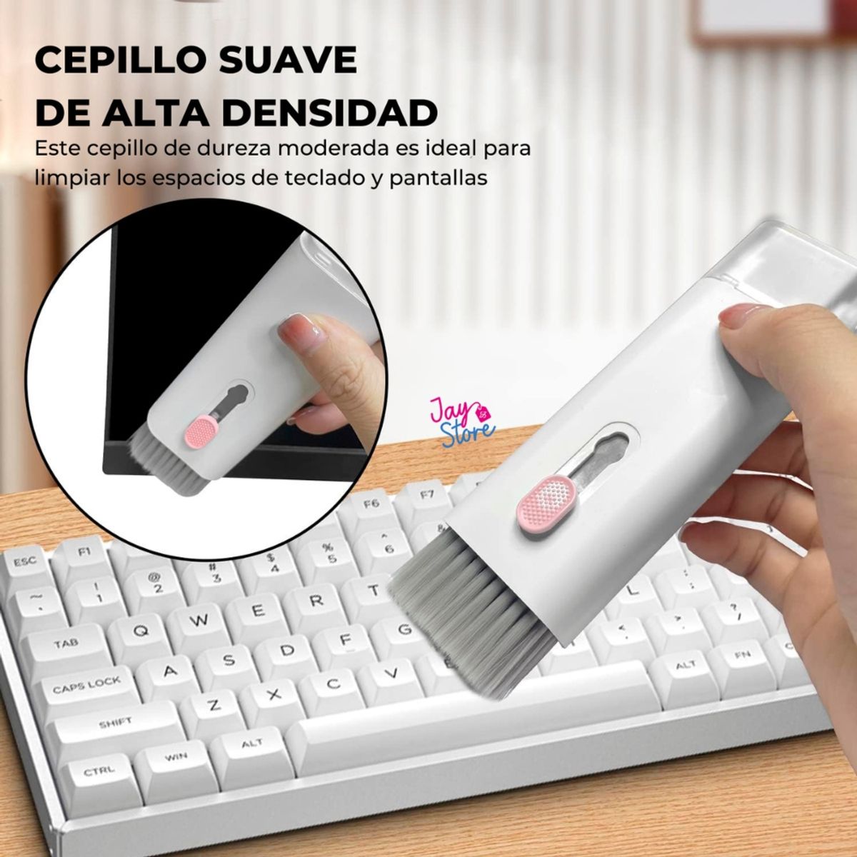 JAYSTORE - Kit De Limpieza 7en1 Para Celular Computador Audífonos PC Teclado