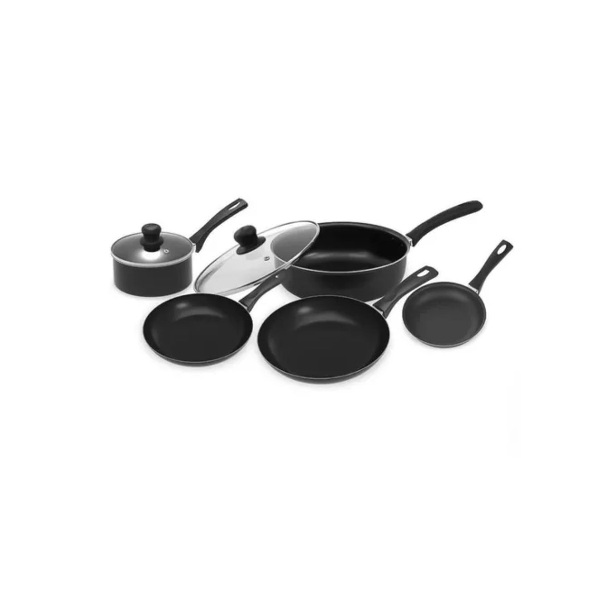 IMUSA - Bateria De Ollas IMUSA 7 Piezas Antiadherente Smart