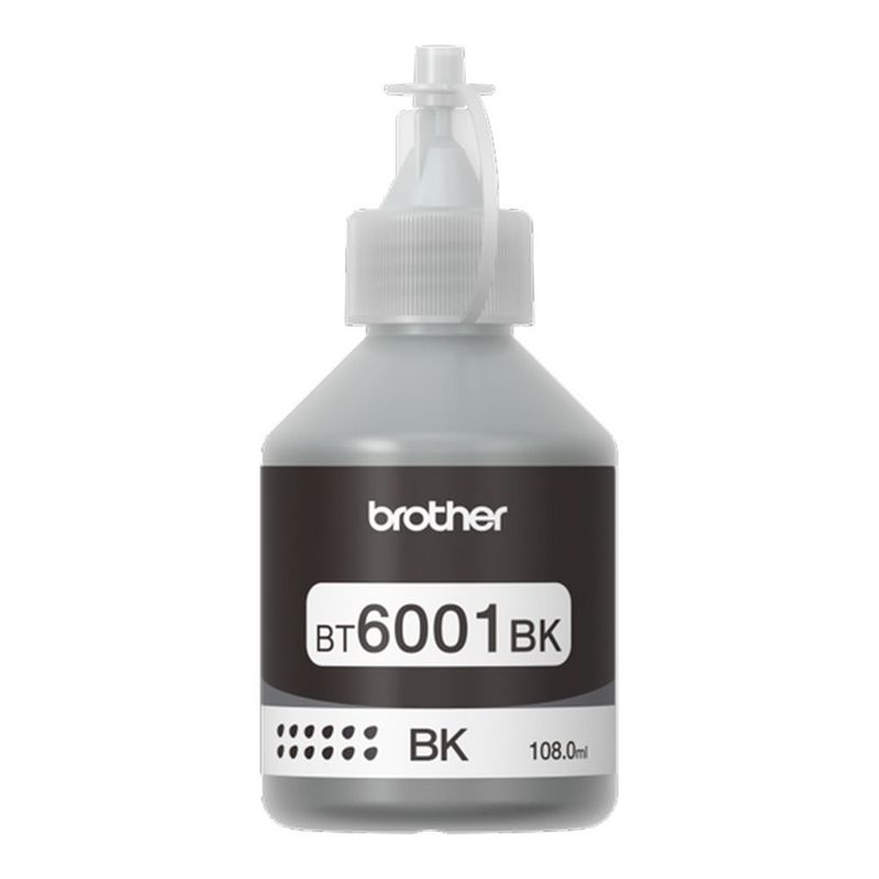BROTHER - Botella de Tinta BROTHER BT6001BK Negro Original