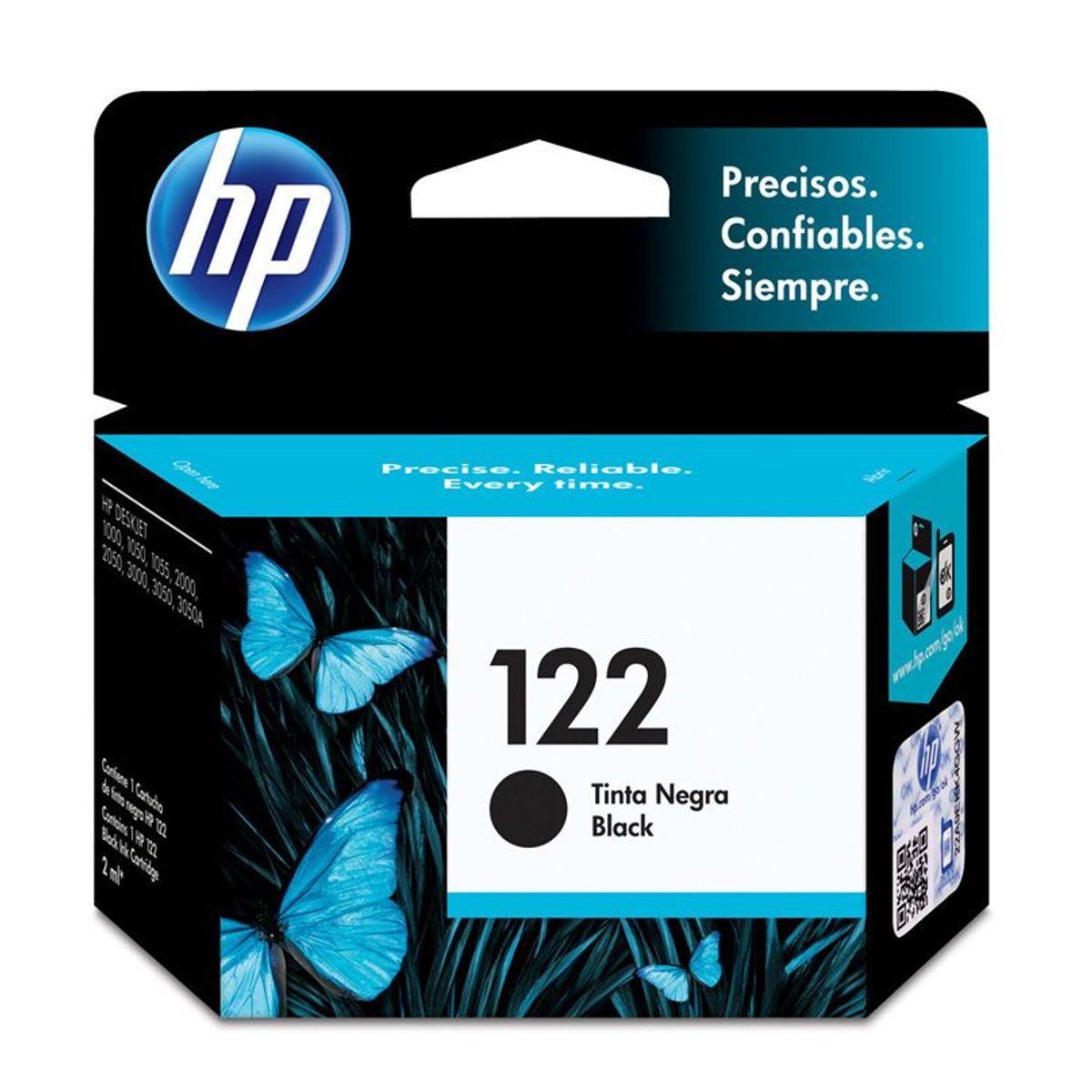 HP - Cartucho de tinta HP 122 negra Original (CH561HL)