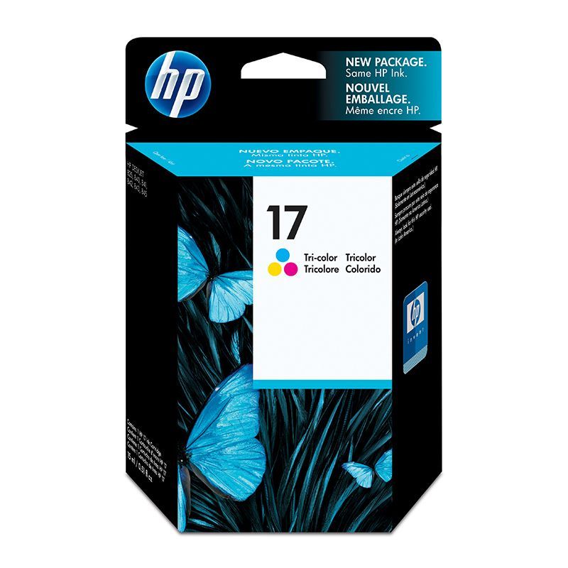 HP - Cartucho de tinta HP 17 Tricolor Original (C6625A)
