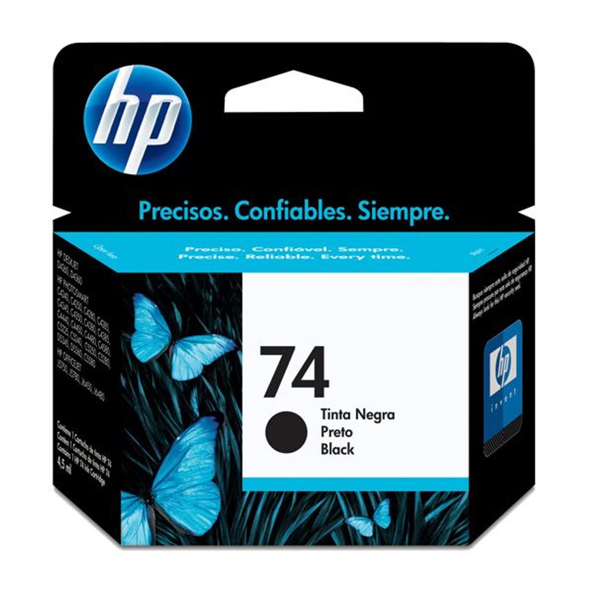 HP - Cartucho de tinta HP 74 negra Original (CB335WL)