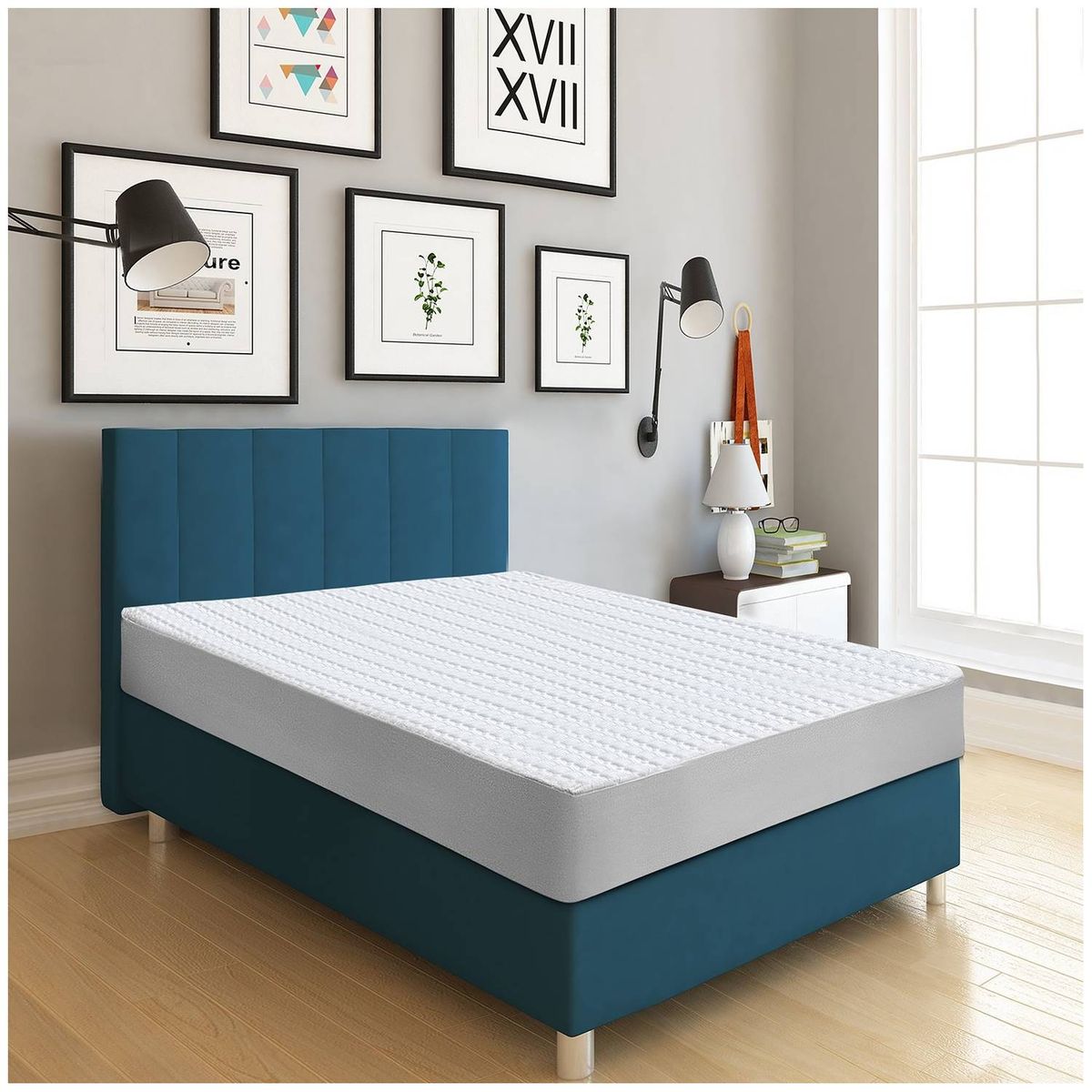 ENERGY PLUS - Protector de colchón acolchado sencillo