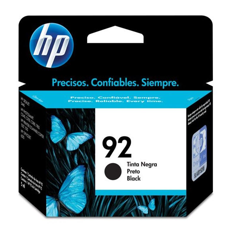 HP - Cartucho de tinta HP 92 negra Original (C9362WL)