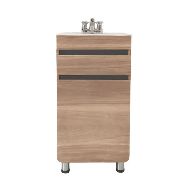 CORONA - Mueble Corona Aluvia Miel a Piso Con Lavamanos 45x45