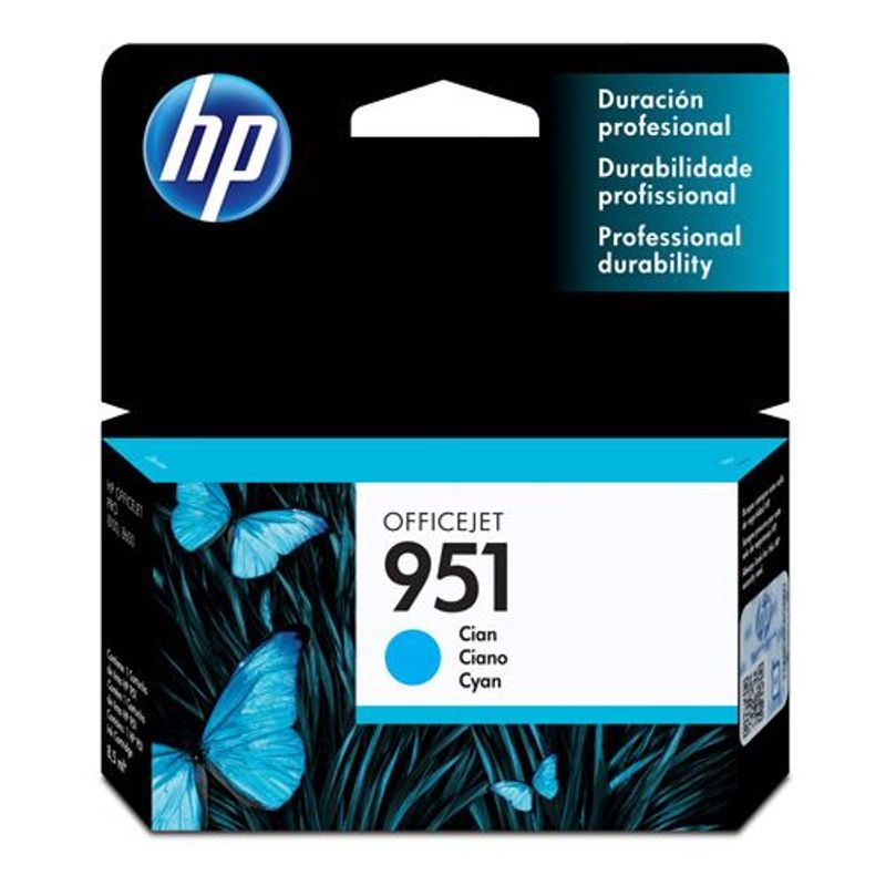 HP - Cartucho de tinta HP 951 Azul Original (CN050AL)