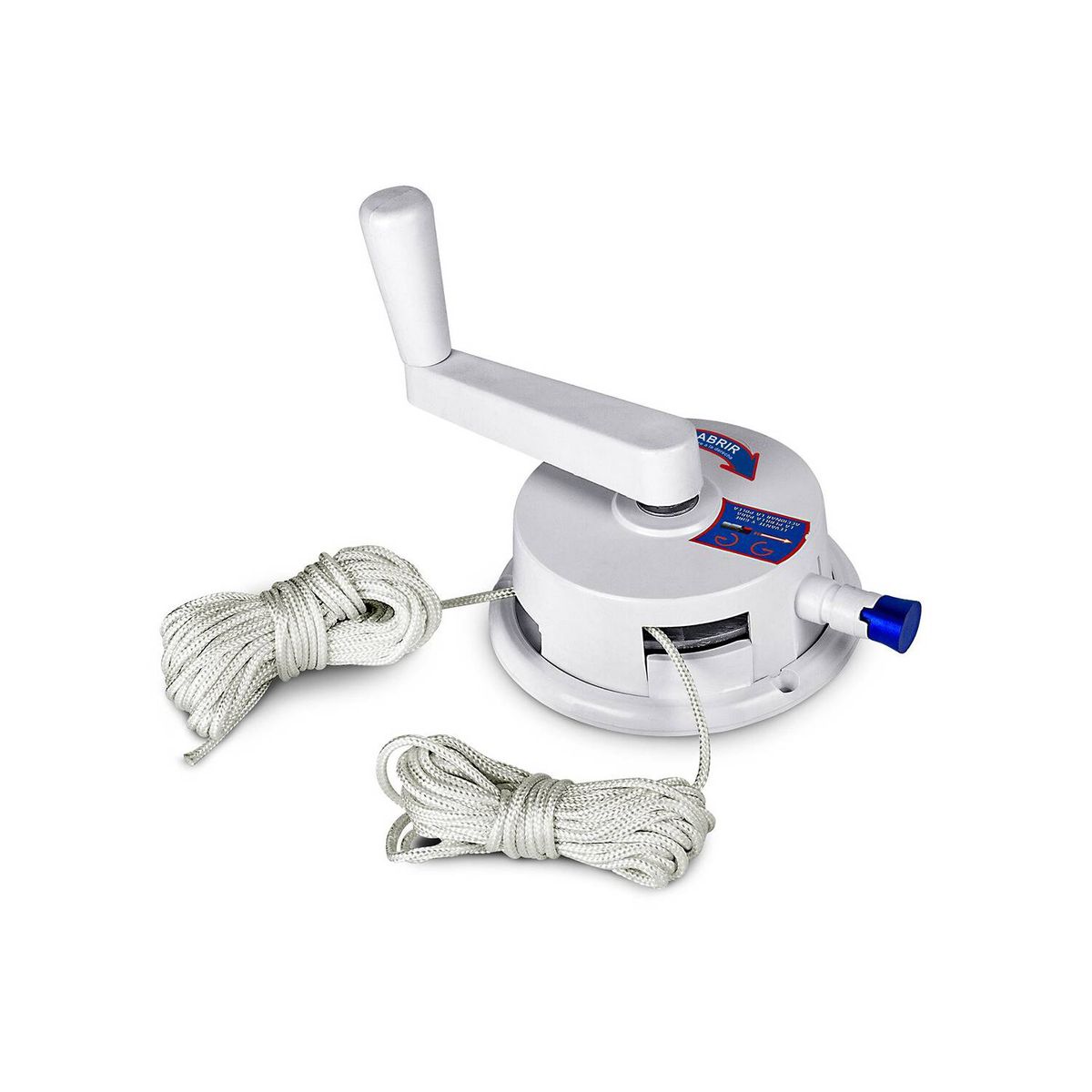 ENERGY PLUS - Kit de polea blanco en aluminio para domos terraza