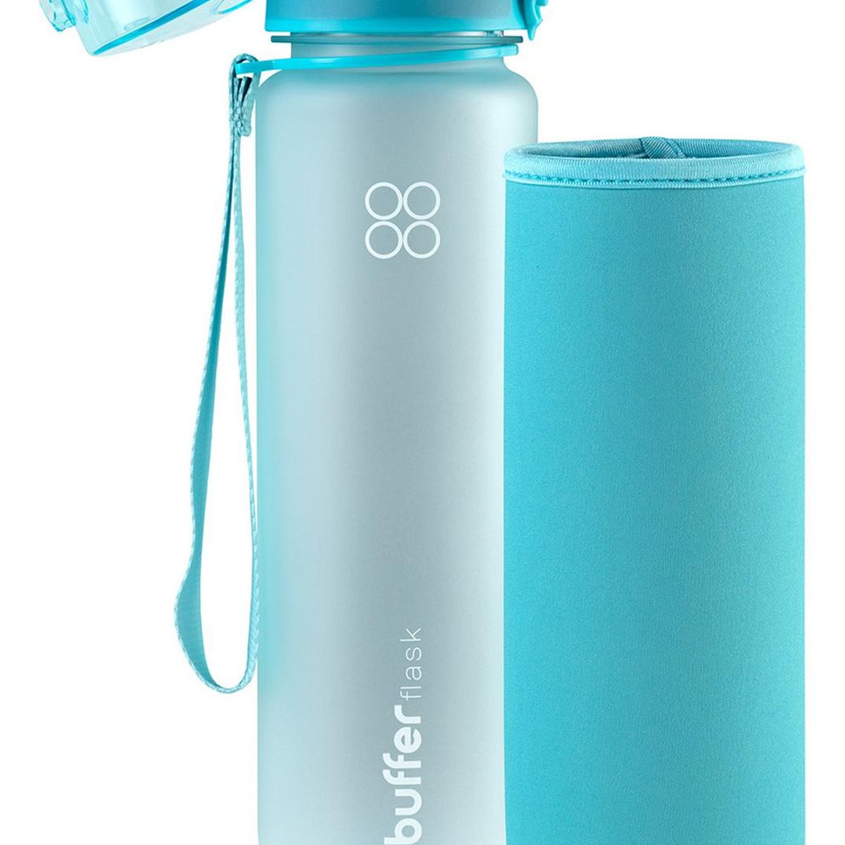 BUFFER FLASK - Botella Agua 1L Botilito Buffer Deporte Ciclismo Gimnasio-