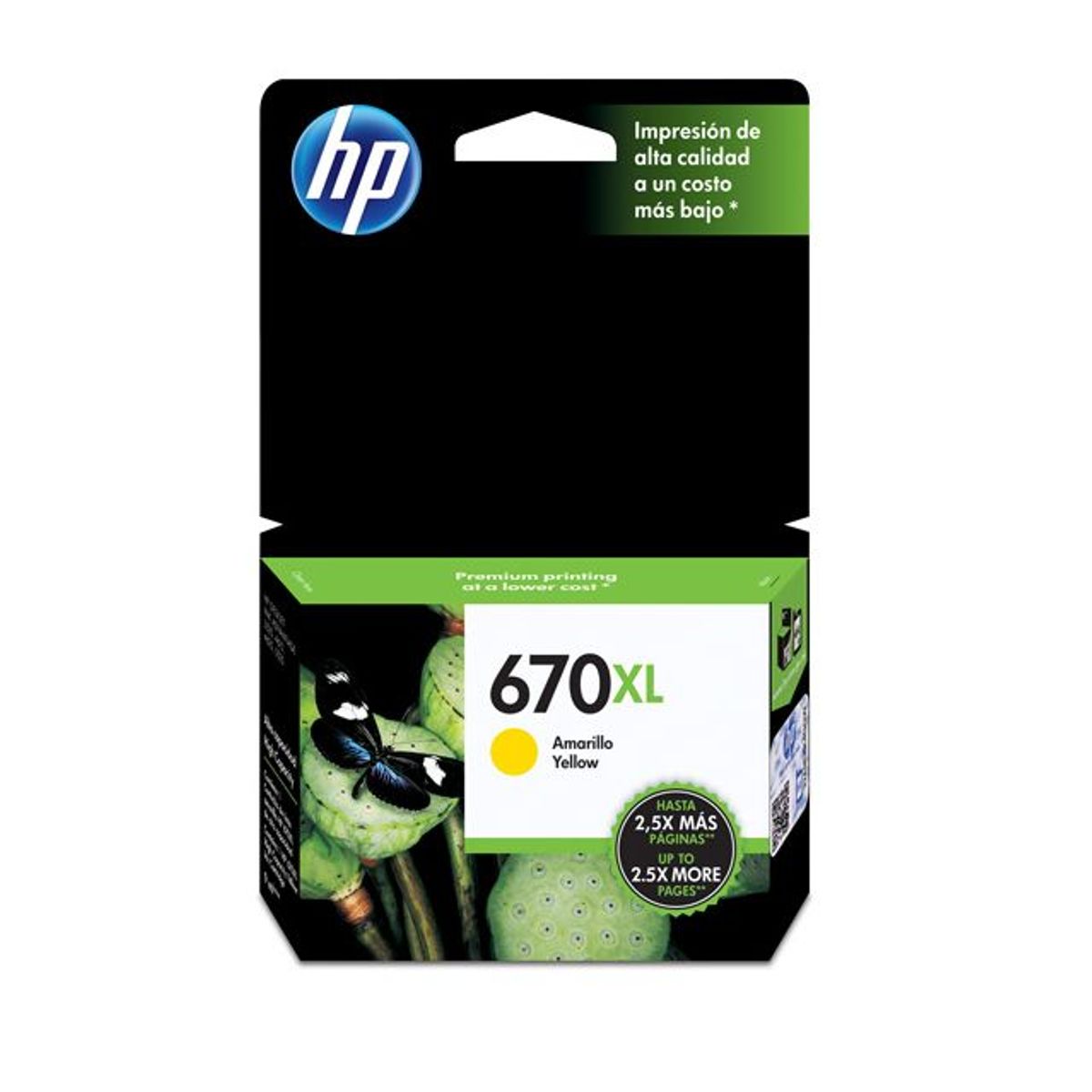 HP - Cartucho de tinta HP 670XL Amarillo CZ120AL