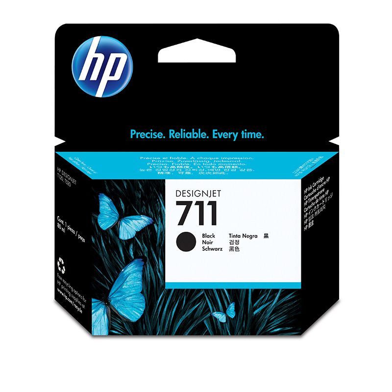 HP - Cartucho de tinta HP 711 negra 80ml Original (CZ133A)