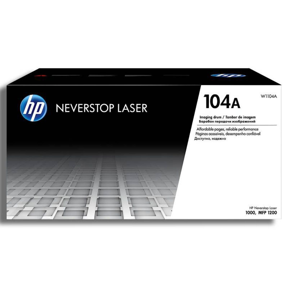 HP - Tambor de creación de imágenes láser original HP 104A negro W1104A