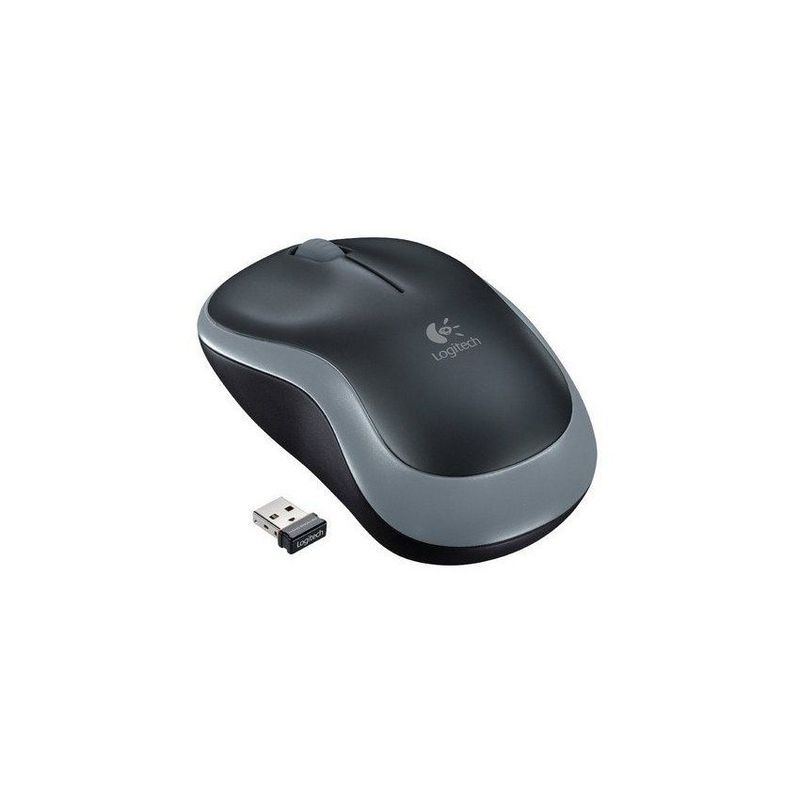 LOGITECH - Logitech m185 mouse inalámbrico,  negro 910-002225
