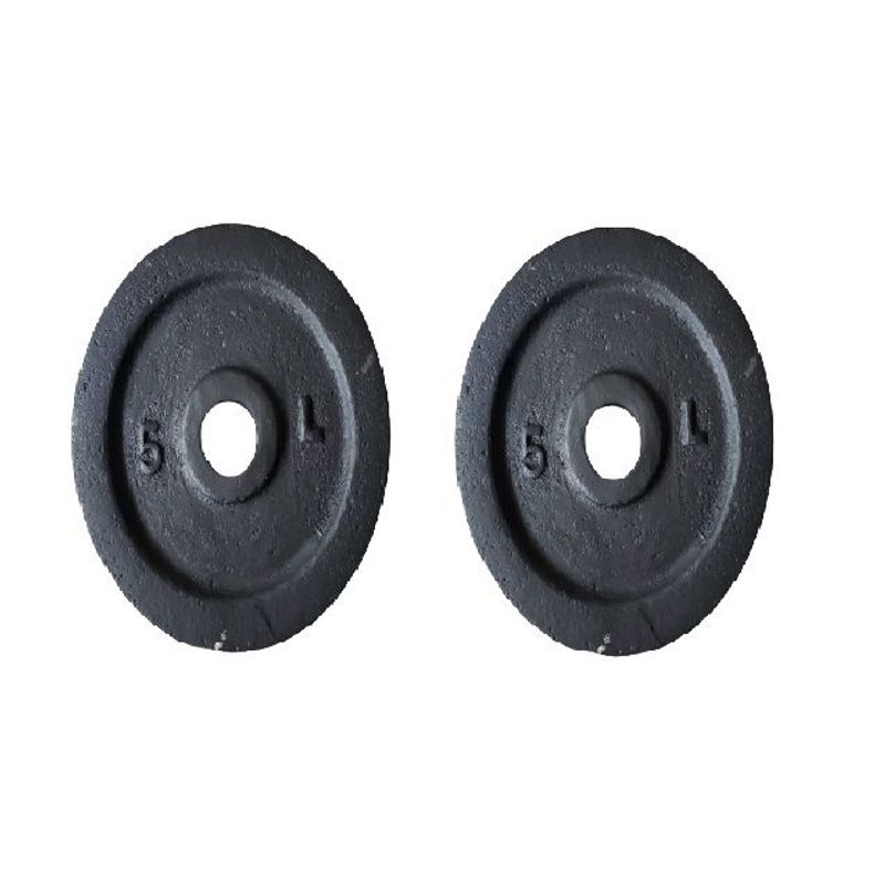 GENERICO - Discos Pesas Para Barra Par 2.5 Lb  5 Kg