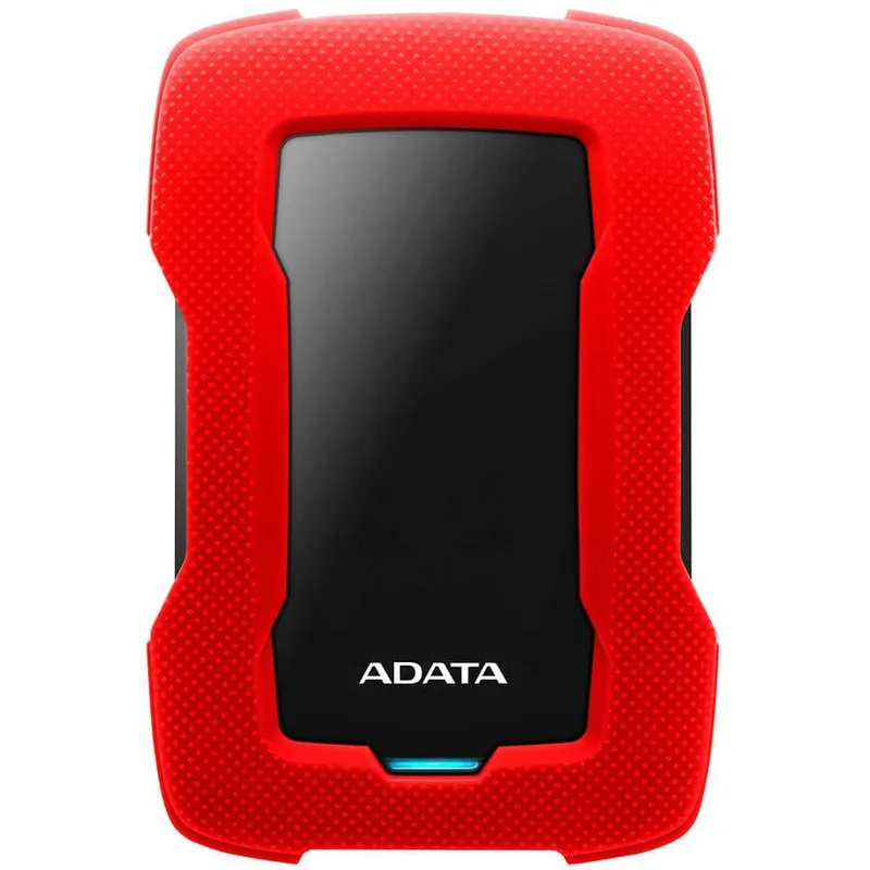 ADATA - Disco duro adata externo hd330 2 tb antigolpes rojo usb 3.1