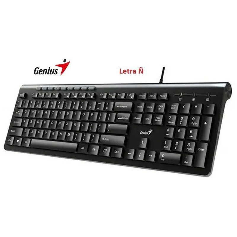 GENIUS - Teclado alambrico genius slimstar 230 español ñ