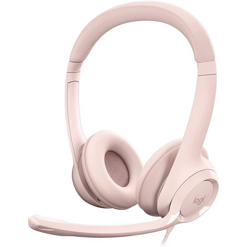 LOGITECH - Diadema con microfono logitech usb h390 rosado 981-001280