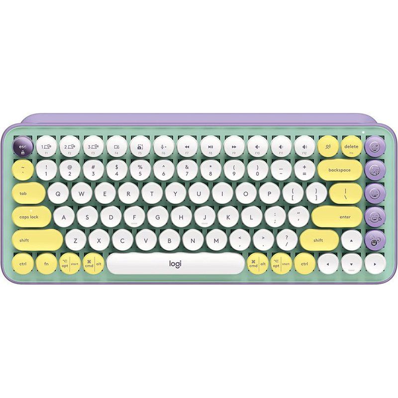 LOGITECH - Teclado bluetooth logitech pop keys qwerty brown daydream 920-010714
