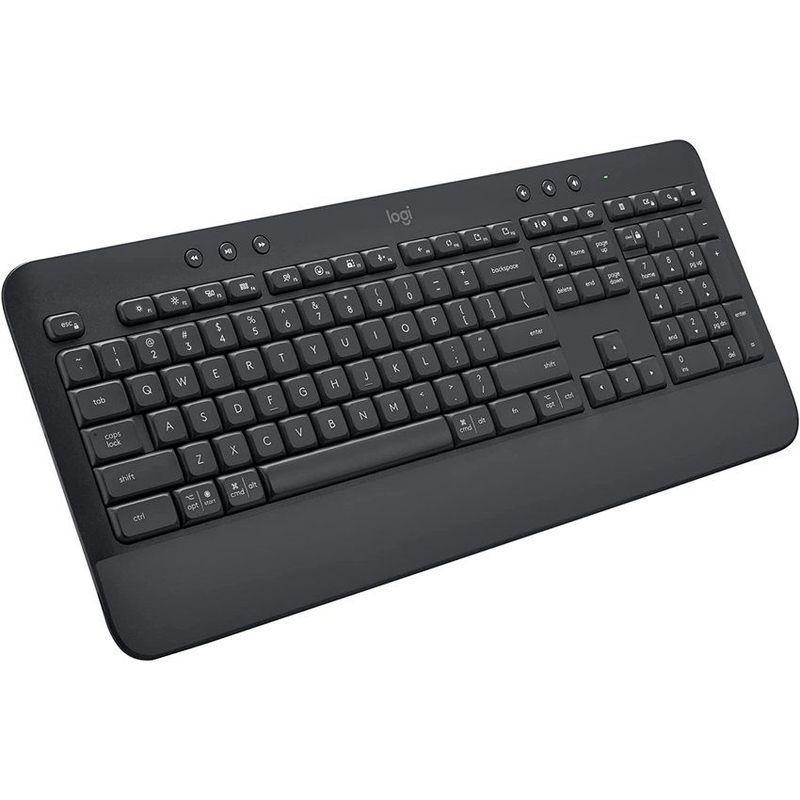 LOGITECH - Teclado logitech k650 inalámbrico bluetooth gris oscuro 920-010910